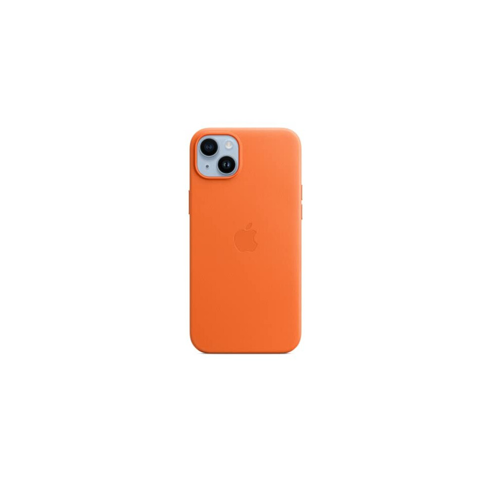 Apple iPhone 14 Plus Leather Case with MagSafe - Orange