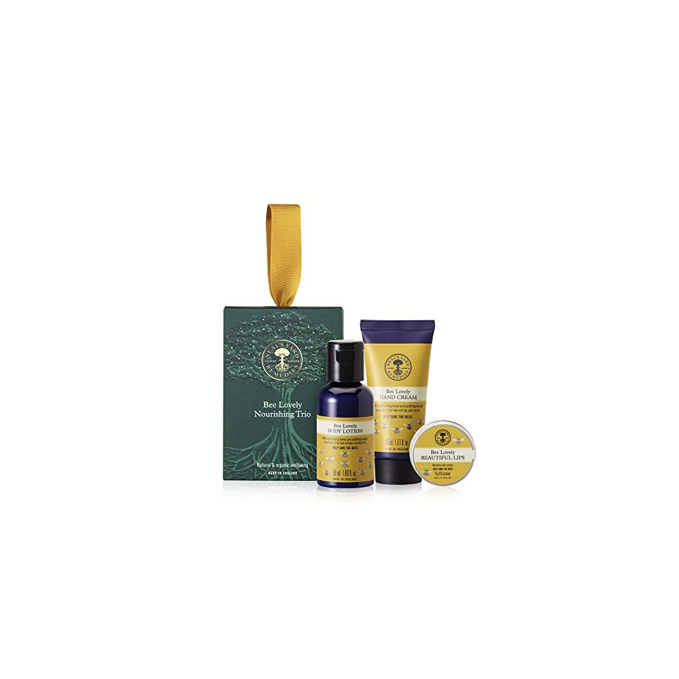 Neal's Yard Remedies Bee Lovely Nourishing Trio Gift Set | Organic Nourishing Trio With Honey And Orange Essential Oil | Vegetarian Bee Lovely