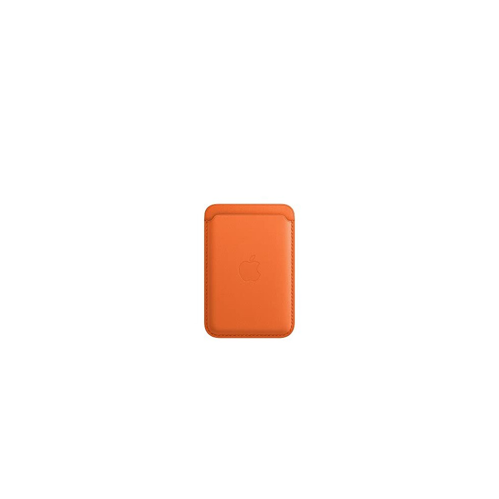 Apple iPhone Leather Wallet with MagSafe - Orange