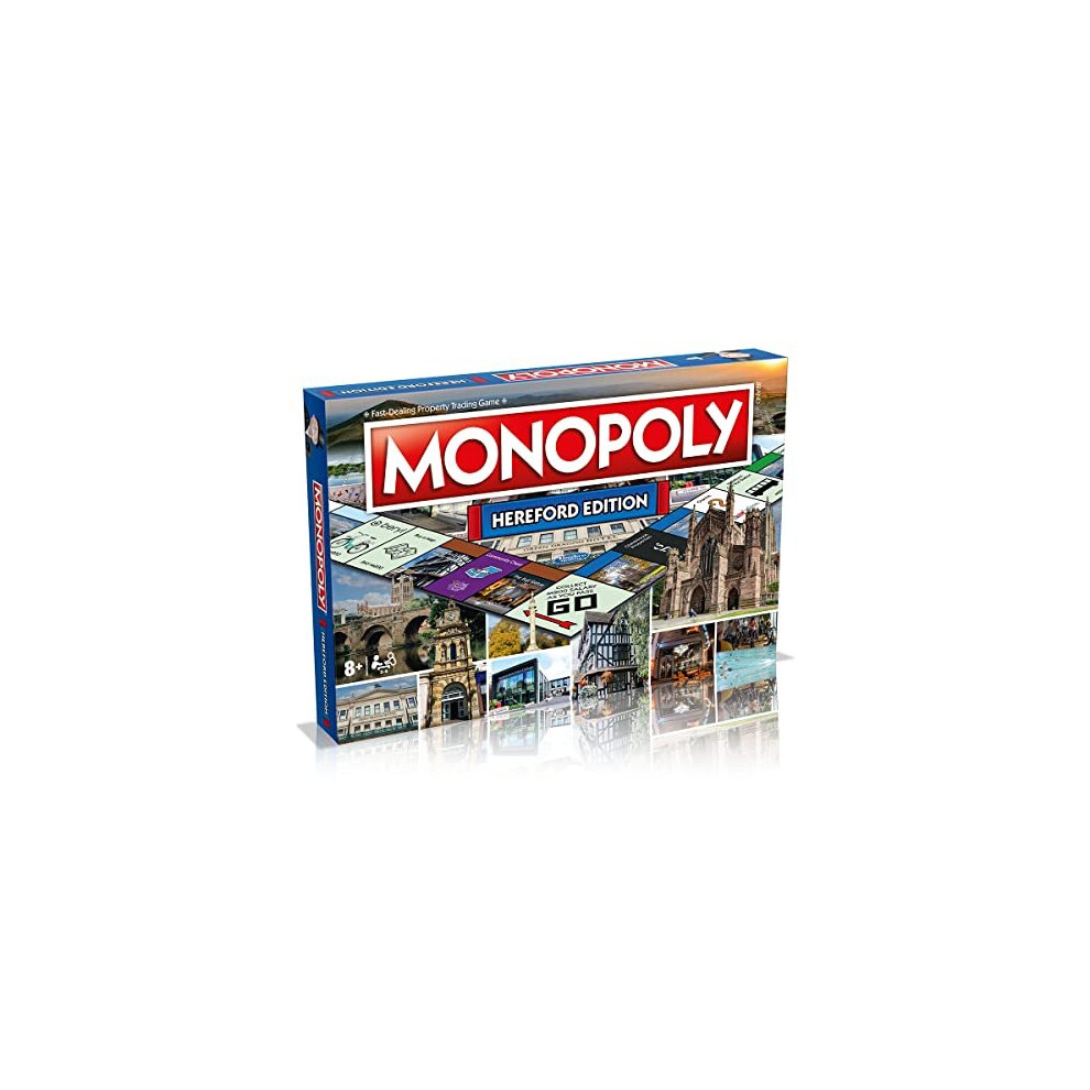 Hereford Monopoly Board Game English Edition, Family Games for ages 8 and up