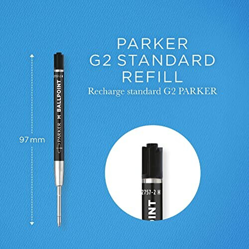 Parker Parker Ballpoint Pen Refills | Medium Point | Black QUINKflow Ink | 20 Count 2