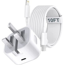 iPhone Fast Charger Plug, [Apple MFi Certified] iPhone 20W USB C Fast Charger Plug and 10FT Lightning to USB Fast Charging USB C Charger Power Adapter