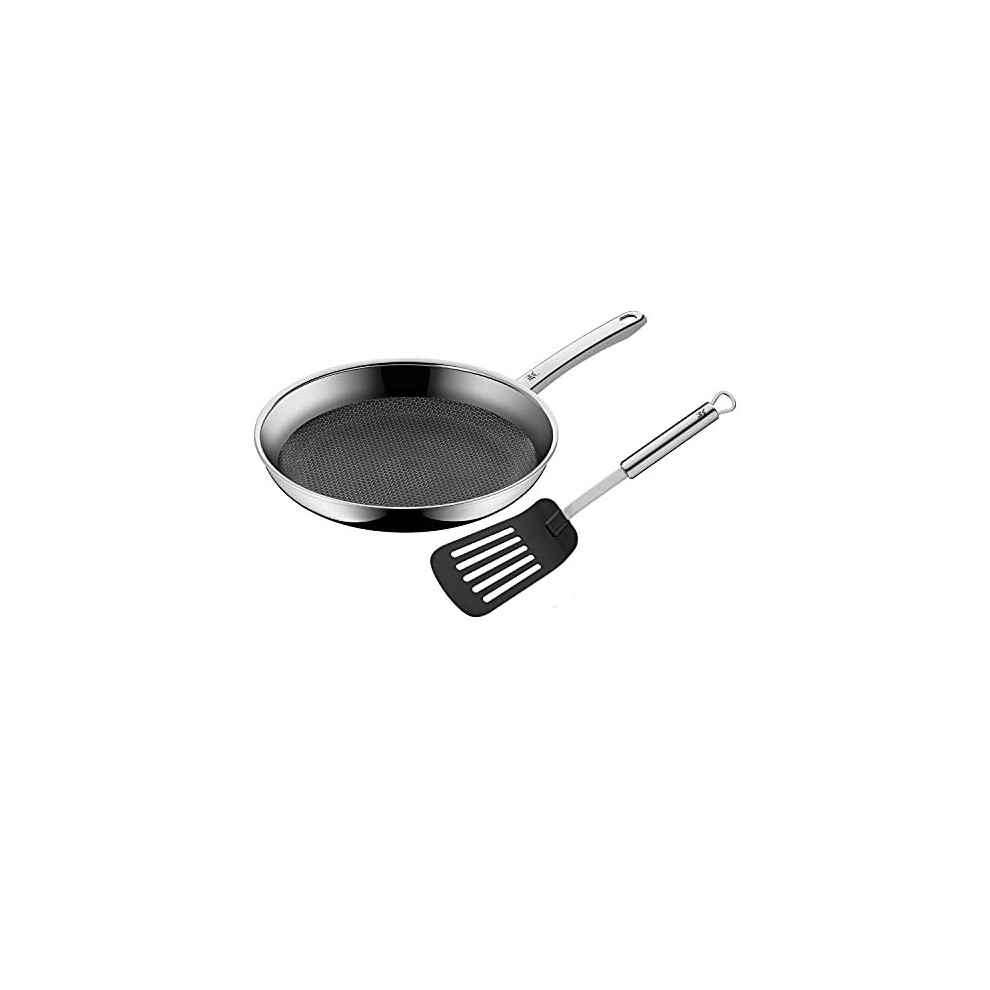 WMF Profi Resist Frying Pan Induction 28 cm Multi-Layer Material Coated Honeycomb Structure Stainless Steel Handle Oven-Proof