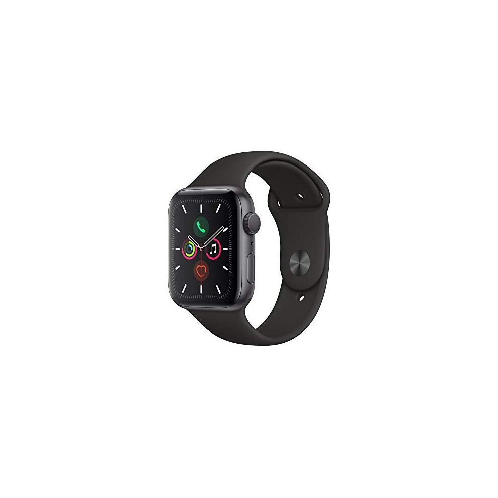 Apple Watch Series 5 (GPS, 44mm) - Space Grey Aluminum Case with Black Sport Band