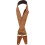 Fender Fender Tooled Leather Strap - 2&quot Wide - Brown 3