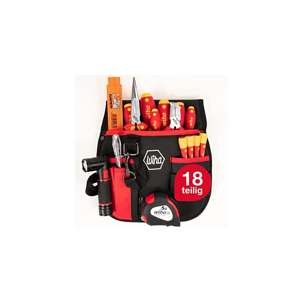 Wiha electrician Tool Set, 18 Piece (inc. Belt Pouch)