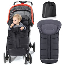 Orzbow Universal Footmuff for Pushchair,Winter Cosy Toes for Pram Liner,Baby Sleeping Bag for Buggy,Waterproof Windproof Warm Polar Fleece Lined for