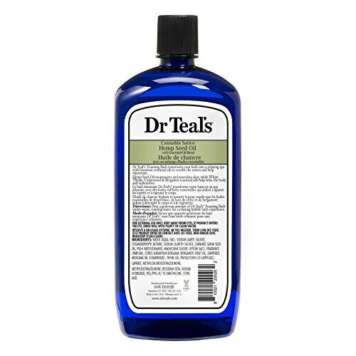 Dr Teal's Hemp Seed Oil Foaming Bath 1L, Clear 1