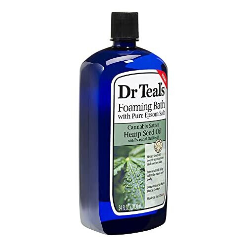 Dr Teal's Hemp Seed Oil Foaming Bath 1L, Clear 2