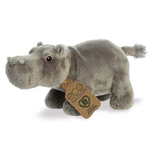 AURORA, 35034, Eco Nation Hippopotamus, 10.5In, Soft Toy, Grey - Plush Soft Toy