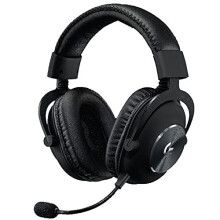 Logitech G PRO X Wireless LIGHTSPEED Gaming Headset, Blue VO!CE Microphone Technology, 50 mm PRO-G Speaker, DTS Headphone: X Black (Refurbished)