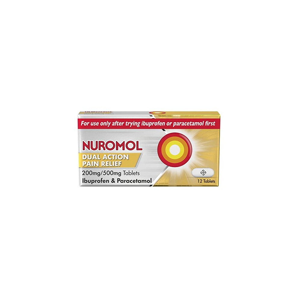 Nuromol Pain Relief Tablets, Paracetemol And Ibuprofen, Pack Of 12