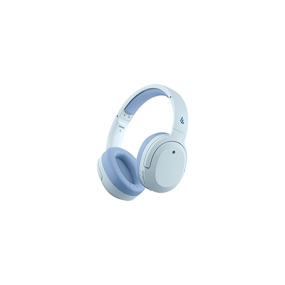 Edifier W820NB Hybrid Active Noise Cancelling Headphones - Hi-Res Audio - 49H Playtime - Wireless Over Ear Bluetooth Headphones for Phone Call (Blue)