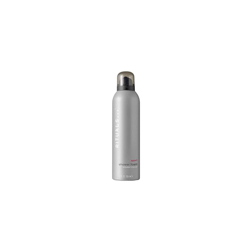 RITUALS Foaming Shower Gel from the Sport Collection, 200 ml - With Activated Charcoal - Stimulating & Invigorating Properties with Power Recharge
