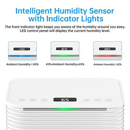 Hangsun 12L Dehumidifier with Digital Humidity Display, Sleep Mode