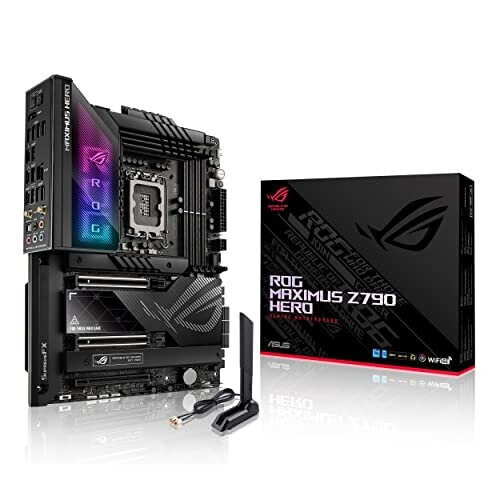 ASUS ROG Maximus Z790 Hero Intel Z790 LGA 1700 ATX motherboard, 20 + 1 power stages, DDR5, five M.2 slots, PCIe 5.0, Thunderbolt 4 USB Type-C