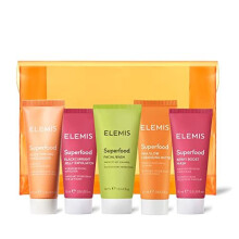 ELEMIS Superfood Skin Radiance Essentials, 5-Piece Daily Glow Routine Packed with Balancing Prebiotics and Superfoods, Gift Set Includes: Vitamin-Rich