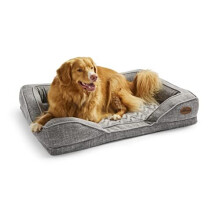 Silentnight Orthopaedic Luxury Pet Dog Bed – Cosy Comfortable Large Big Dog Bed Sofa with Machine Washable Removable Cover, Contoured Foam Support