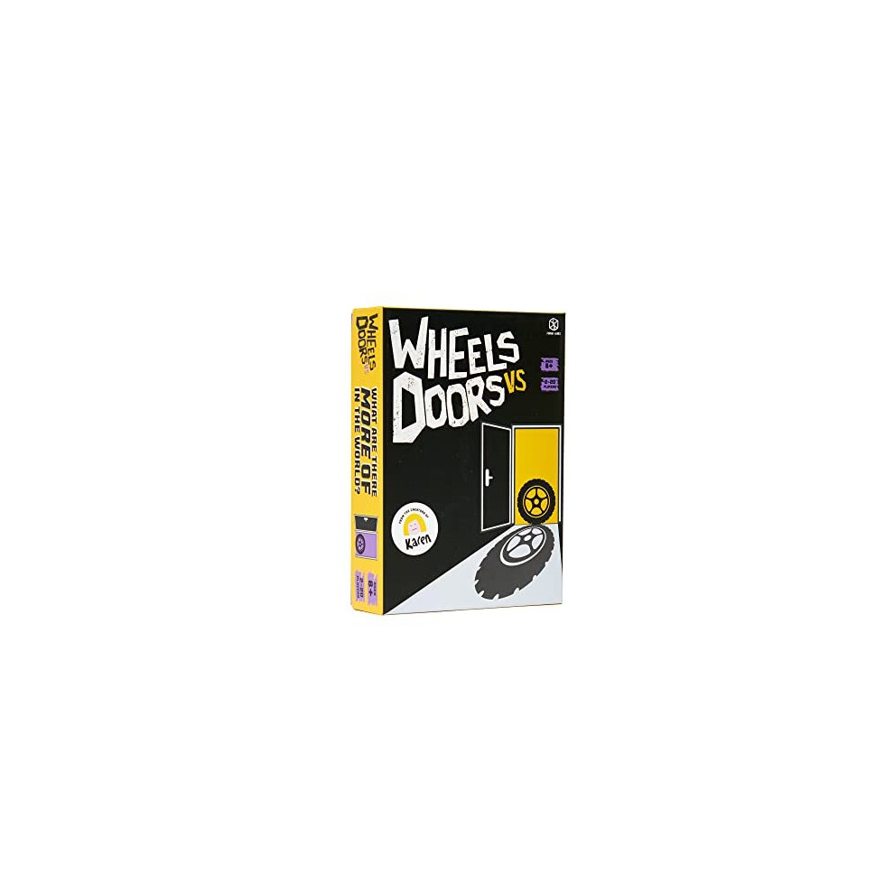 Format Games Wheels Vs Doors Party Game | Hilarious Game Based On Social Media Discussions | Fun Family Game | Ages 8+ | 2-20 Players | Average Playtime 30+