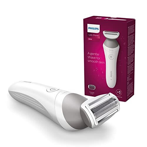 Philips Lady Shaver Series 6000 BRL126/00 Cordless with Wet and Dry use, White