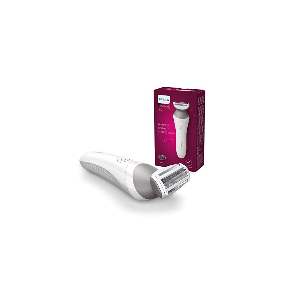 Philips Lady Shaver Series 6000 Brl126/00 Cordless With Wet And Dry Use, White