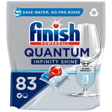 Finish Quantum Infinity Shine Dishwasher Tablets Bulk | Scent : REGULAR | Size : 83 Dishwasher Tabs | For Sparkling Clean