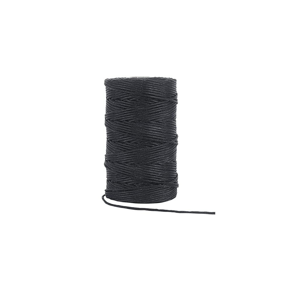 1.5mm Black Roman Blind Cord, 328 Feet Braided Nylon String Cord for Blind Shade, Knotting, Gardening and Crafts