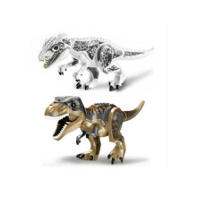 2Pcs Large Indominus T-Rex Dinosaur Figure - Big Size Blocks LEGO Toy for Kids