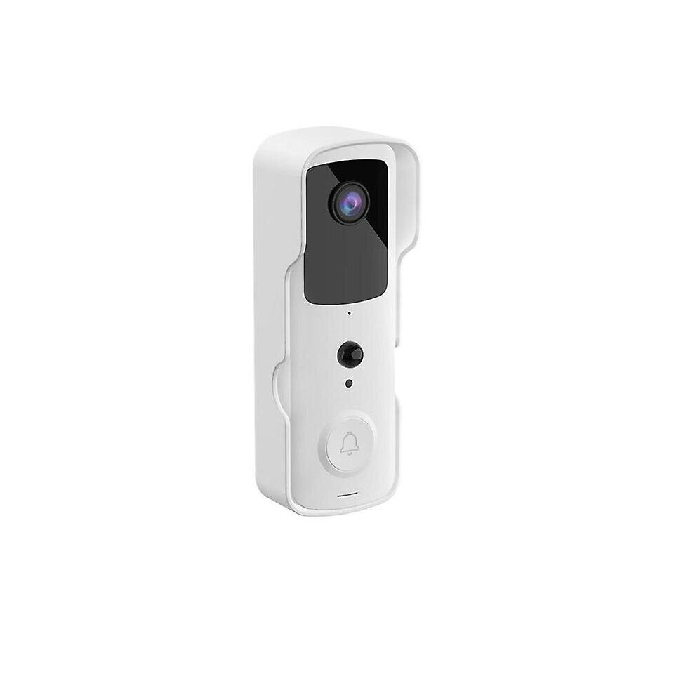 (White) Smart Video Doorbell Hd 1080p Security Camera Wifi Intercom Ring Bell Waterproof Monitor