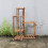 6-stufiger hölzerner Garten gestaffelt Blumen Display Pflanzenständer 8