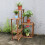 6-stufiger hölzerner Garten gestaffelt Blumen Display Pflanzenständer 3