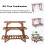3Pack Holz Pflanze Rack Stand Leiter Garten Ecke Blume Display Regal 3