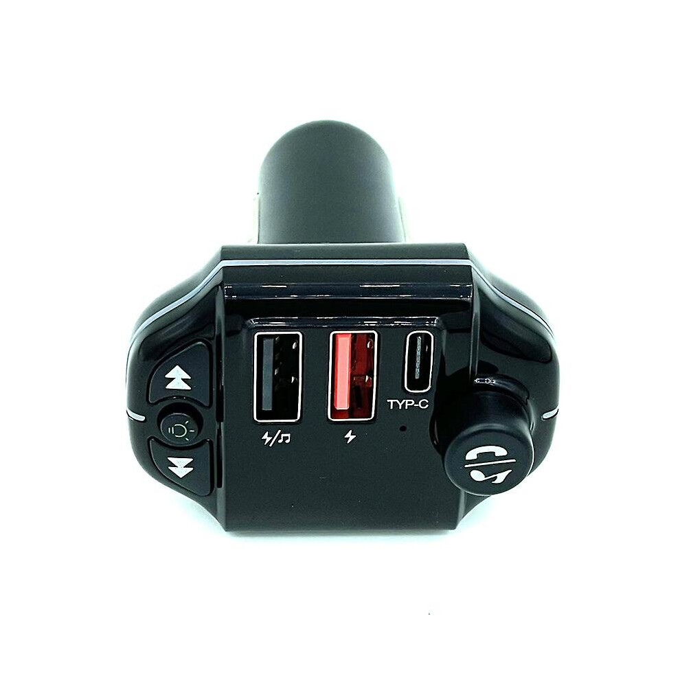 Atmosphere Fm Transmitter Bluetooth 5.0 Car Charger Mp3 Bluetooth Player Light 768645197119