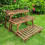 3Pack Holz Pflanze Rack Stand Leiter Garten Ecke Blume Display Regal 2