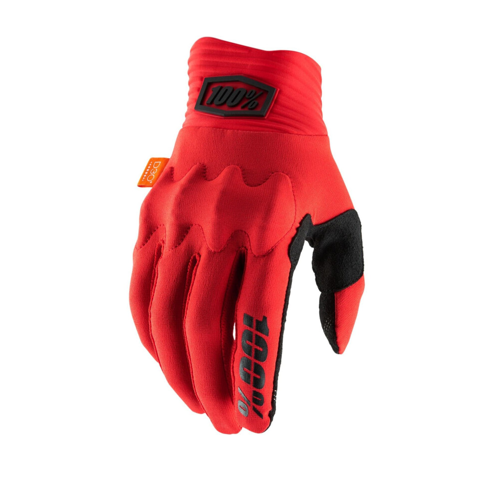 (XL) 100% Cognito D30 Gloves Red / Black 