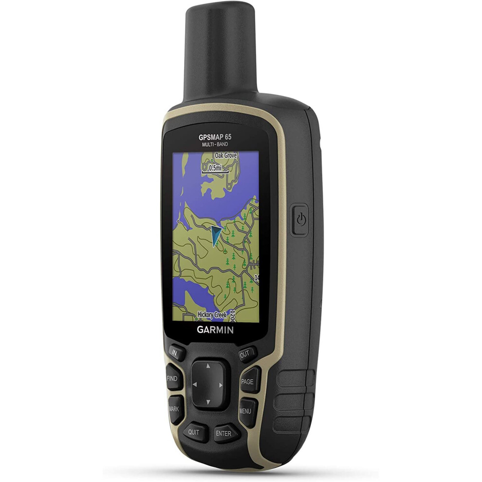 Garmin GPSMAP 65, Button-Operated Handheld with Expanded Satellite Support and Multi-Band Technology, 2.6" Color Display, 010-02451-00 GPSMAP ..