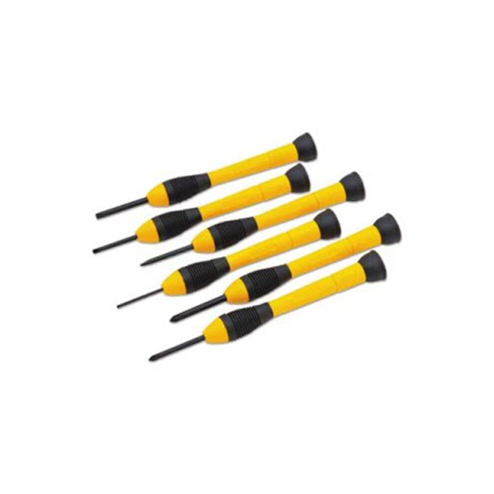 Precision Screwdriver Set, Black & Yellow - 6 Piece-image-OPC-PB8S9DD-NEW