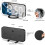 (White) Digital Alarm Clock Desktop Mirror Surface Clock With Dual Usb Led Display For Office Home 5