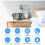 (White) Digital Alarm Clock Desktop Mirror Surface Clock With Dual Usb Led Display For Office Home 2