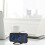 (Black and Blue) Digital Alarm Clock Desktop Mirror Surface Clock With Dual Usb Led Display For Office Home 2