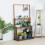 Karbonisiertes Holz Pflanzenständer Display Blumenhalter 2