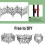 5Pack rostfreie Gartenzaun dekorative Hund Barriere Grenze 8