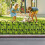 (Black) 5pcs Garden Iron Fence Rustproof Dog Barrier 1