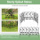(Black) 5pcs Garden Iron Fence Rustproof Dog Barrier 4
