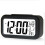 (Black) Digital Alarm Clock Smart Bedside Night Light With Temperature Snooze LcdDigit Display 1