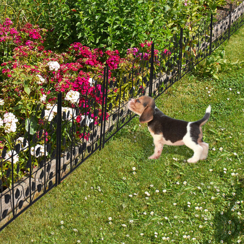 5Pack rostfreie Gartenzaun dekorative Hund Barriere Grenze 1