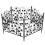 5Pack rostfreie Gartenzaun dekorative Hund Barriere Grenze 9
