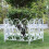 (White) 5pcs Garden Iron Fence Rustproof Dog Barrier 2