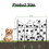 5Pack rostfreie Gartenzaun dekorative Hund Barriere Grenze 4