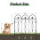 5Pack Rustproof Garden Fence Decorative Dog Barrier Border 6